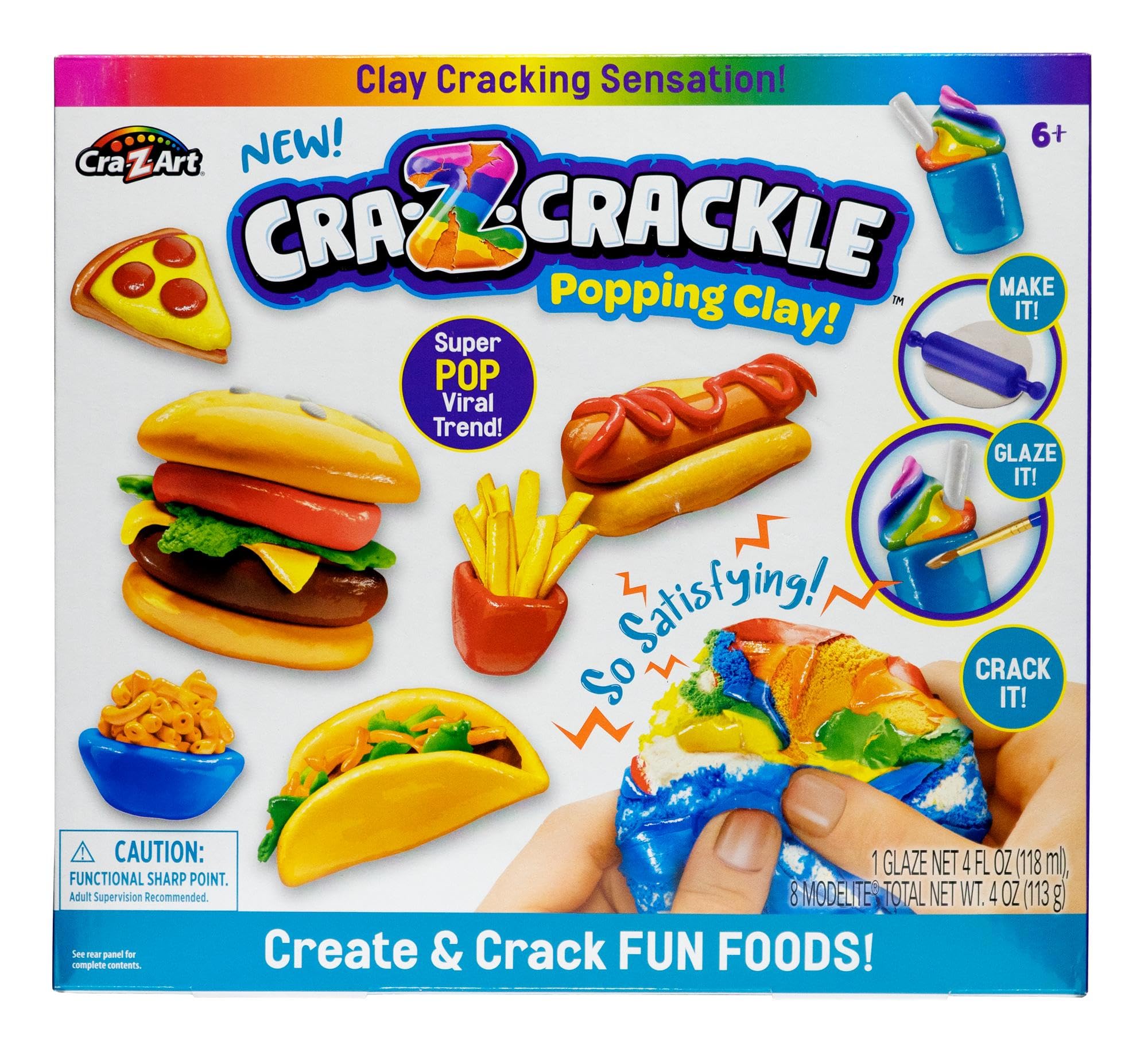 Cra-Z-Art Cra-Z-Crackle Clay Create & Crack Fun Foods